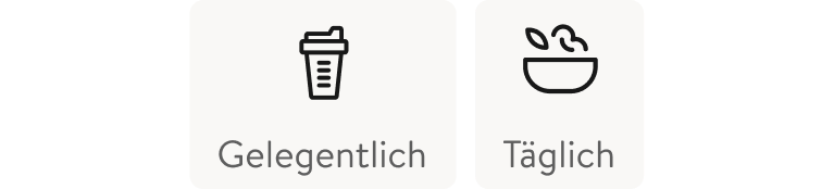 Plan bei dem gelegentlich ein Shake zu sich genommen wird, und ansonsten eine normale Speise.